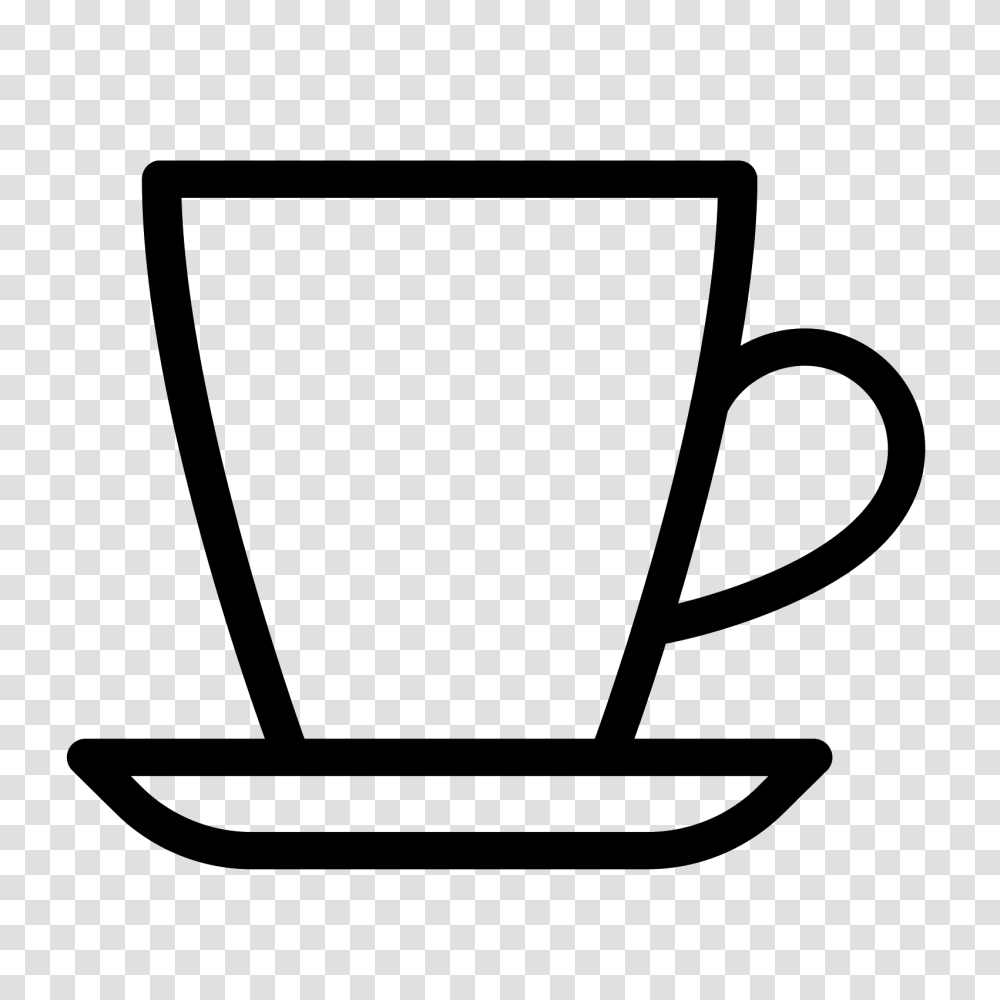 Supreme Take Away Coffee Cup Outline Linear Style Sign Mobile, Pottery, Lawn Mower, Tool, Saucer Transparent Png