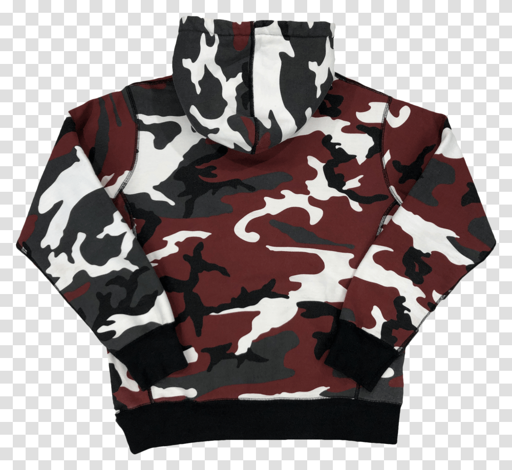 Supreme Urban Camo Box Logo Hoodie - Heat Check Red Camo, Clothing, Apparel, Military, Military Uniform Transparent Png