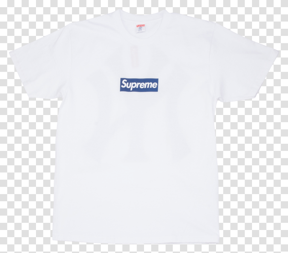 Supreme Yankees Box Logo Tee, Clothing, Apparel, T-Shirt, Sleeve Transparent Png