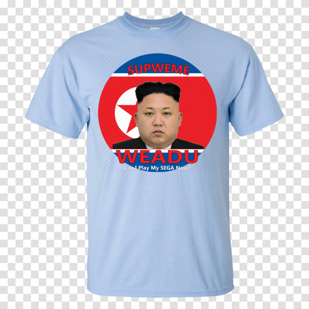 Suprweme Weadu Kim Jong Un T Shirt Craptee, Apparel, T-Shirt, Person Transparent Png