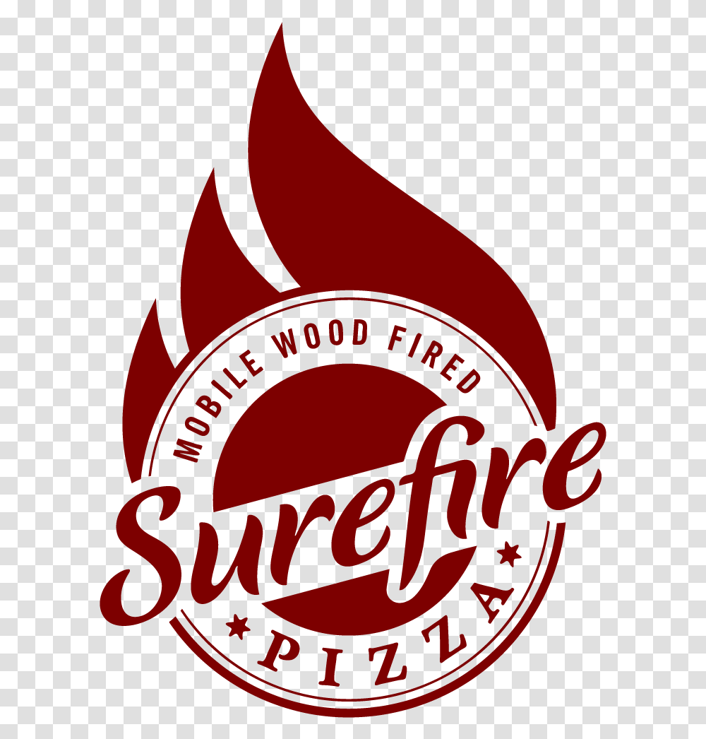 Surefire Pizza Pizzeria Logo, Trademark, Emblem Transparent Png