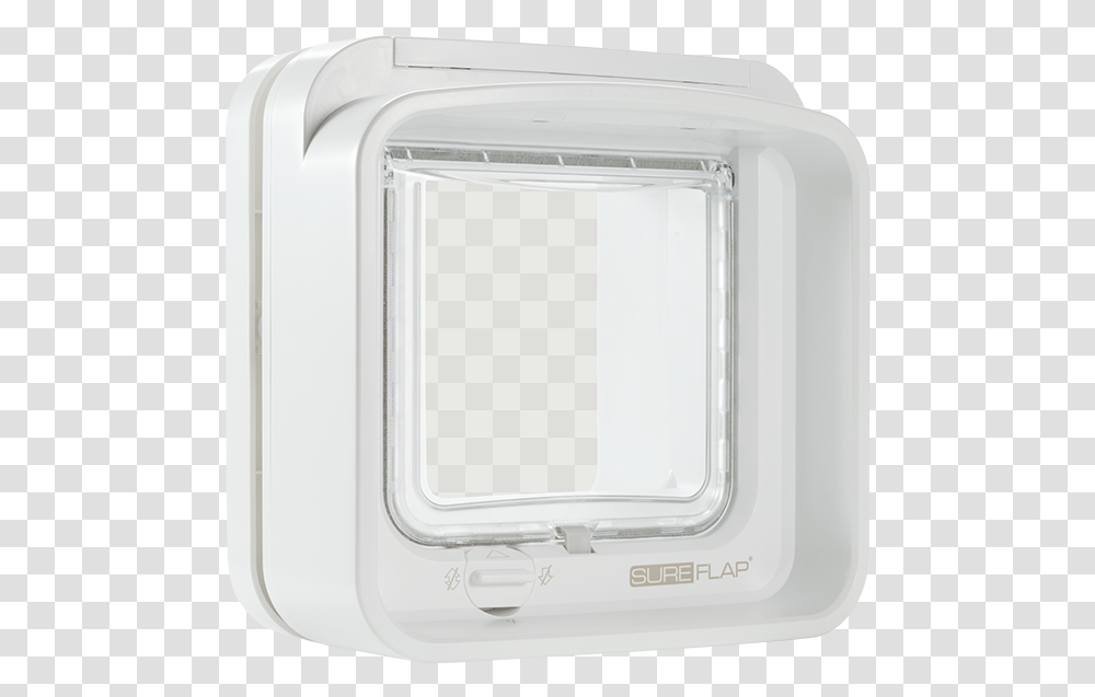 Sureflap Dualscan Microchip Cat Door, Dryer, Appliance, Cushion, Window Transparent Png