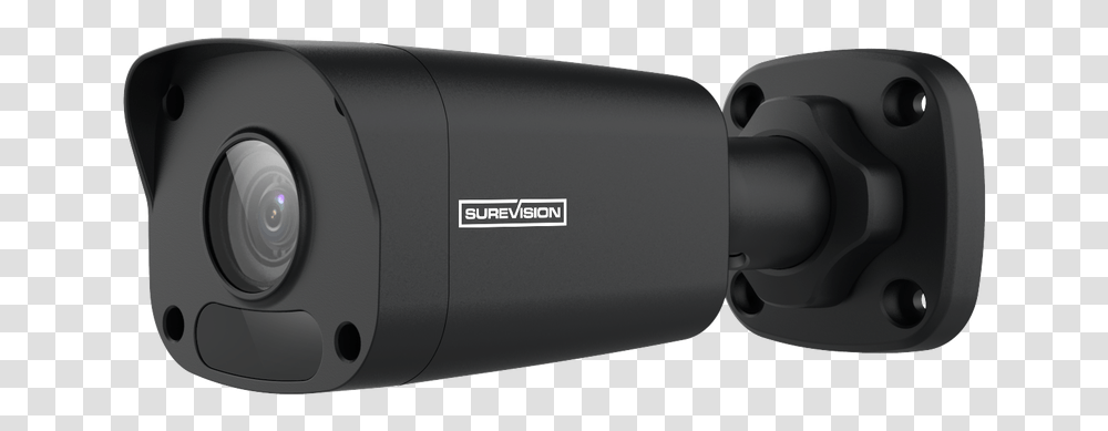 Surevision 4mp Mini Fixed Bullet Network Camera Bullet Black Camera, Electronics, Mouse, Hardware, Computer Transparent Png