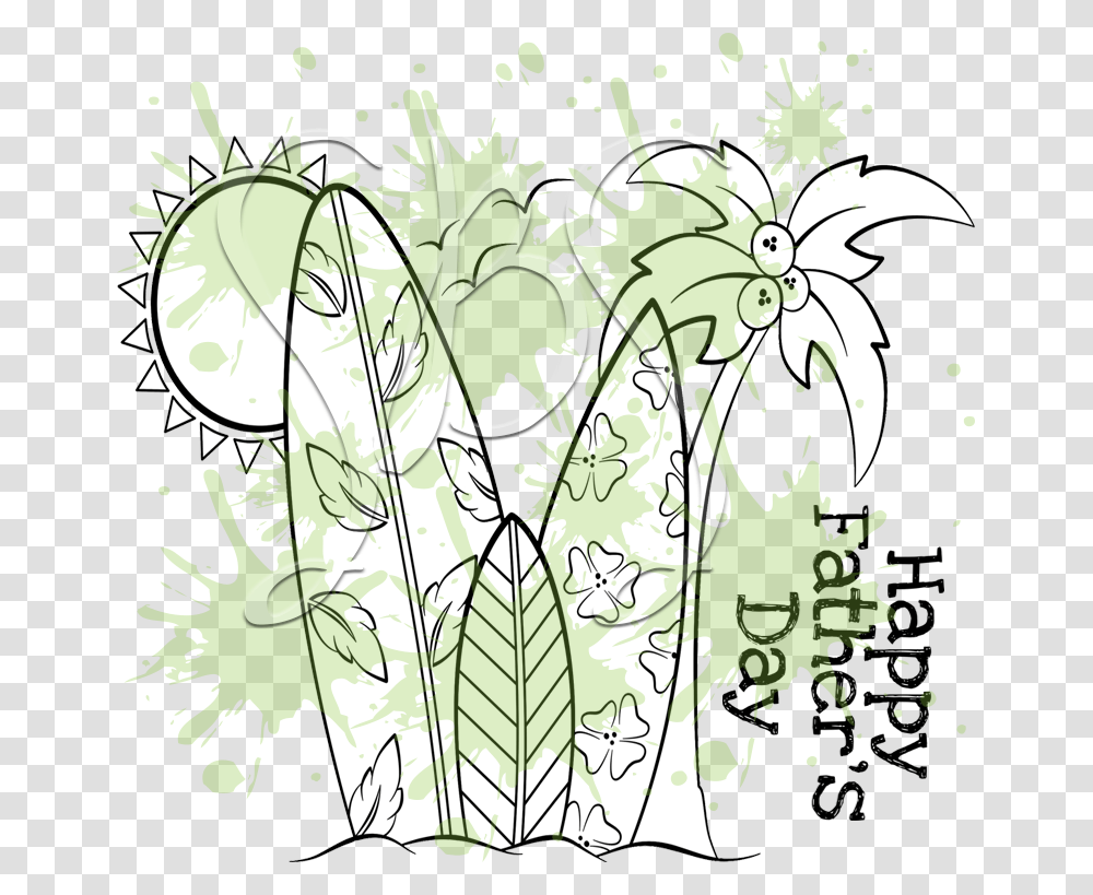 Surf Happy Fathers Day, Floral Design, Pattern Transparent Png