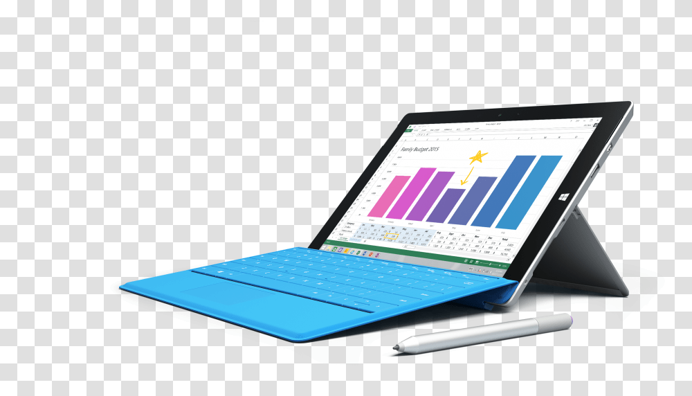 Surface 3 4g Lte, Surface Computer, Tablet Computer, Electronics, Laptop Transparent Png