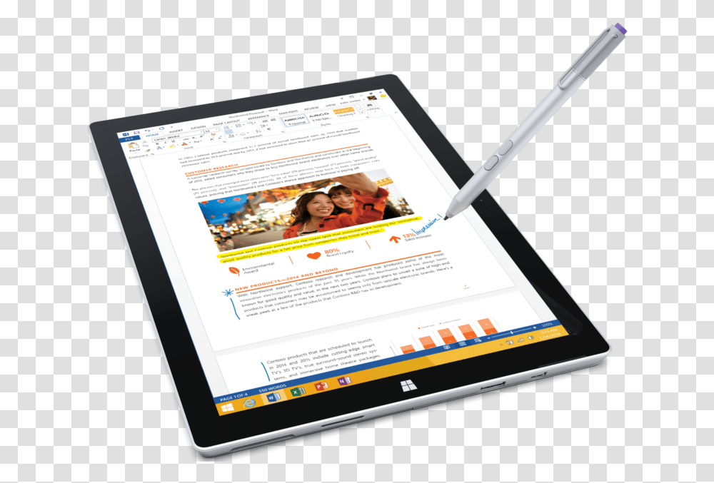 Surface Pen Microsoft Surface Pro Notes, Computer, Electronics, Tablet Computer, Person Transparent Png