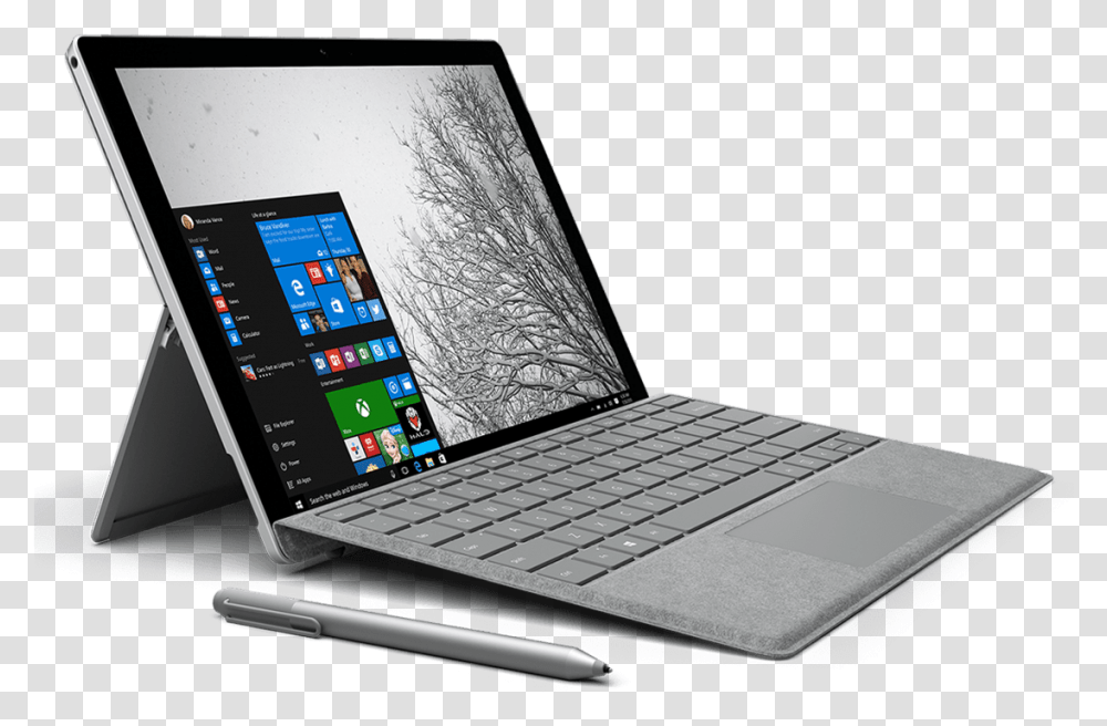 Surface Pro 4 Silver, Laptop, Pc, Computer, Electronics Transparent Png