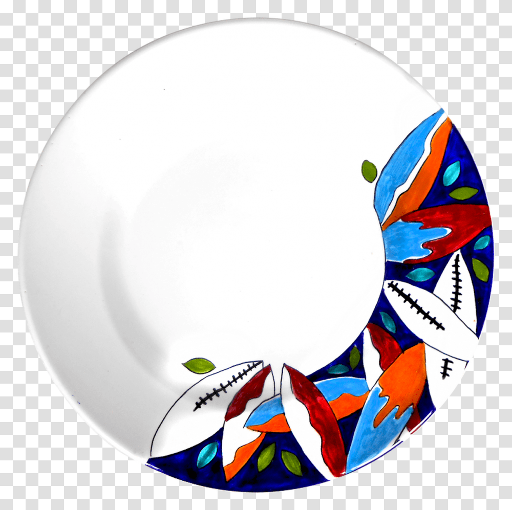 Surfboard Dinner Plate Circle, Balloon, Porcelain, Pottery Transparent Png