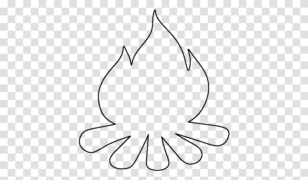 Surfboard Outline Clip Art Image Library Library Campfire Line Art, Gray Transparent Png