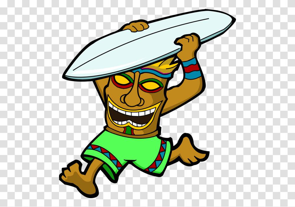 Surfing Clipart Tiki Surfing Tiki Free For Download, Sombrero, Hat, Costume Transparent Png