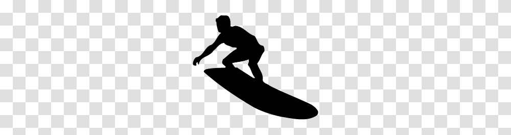 Surfing Images, Person, Human, Silhouette, Stencil Transparent Png