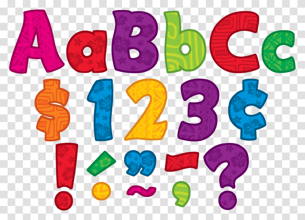 Surfs Up Funtastic Lettering Display, Number, Alphabet Transparent Png