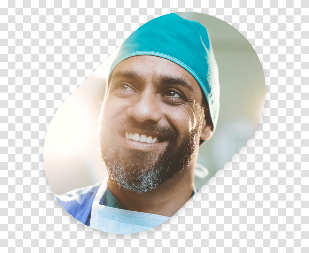 Surgeon Smiling, Face, Person, Human, Doctor Transparent Png