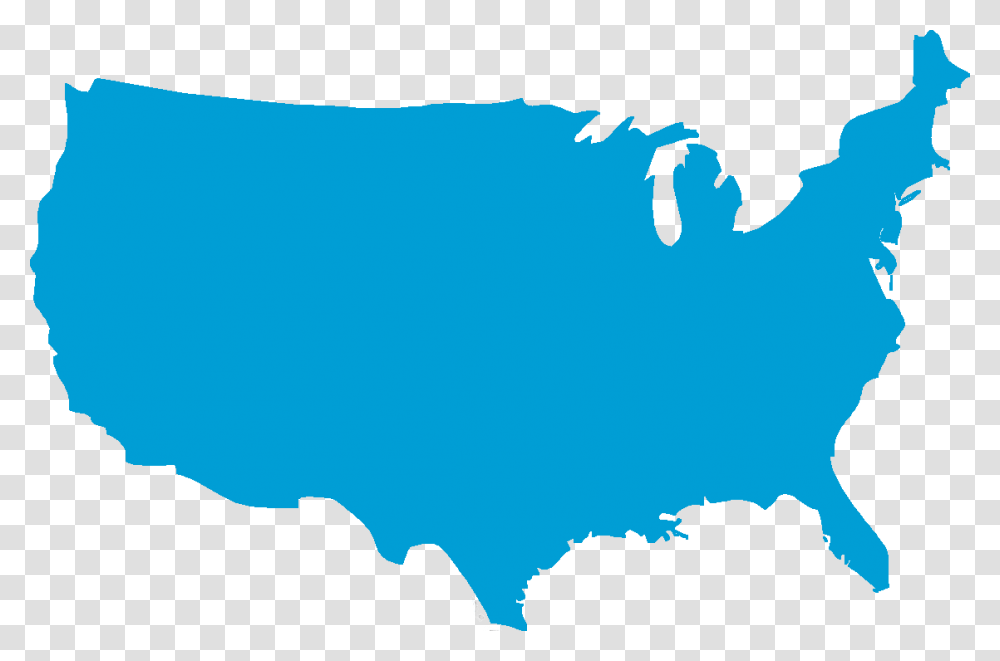 Surgisil Llp Us Blue Map Of Us, Nature, Outdoors, Sea, Water Transparent Png