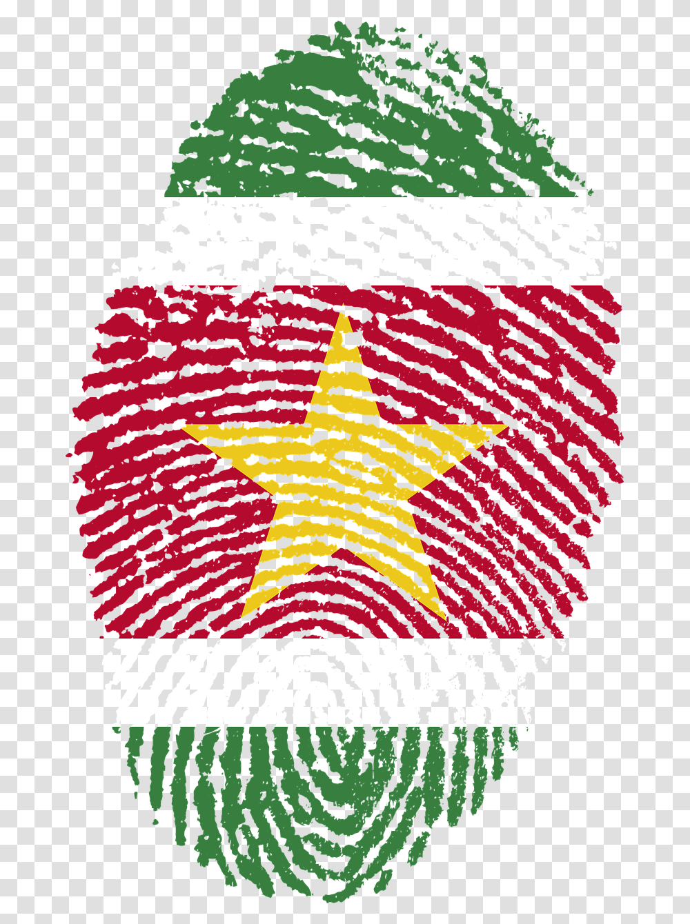 Suriname Flag Fingerprint Free Photo Suriname, Rug, Star Symbol Transparent Png