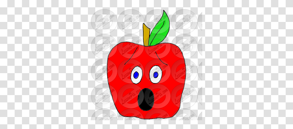 Surprised Apple Picture For Classroom Therapy Use Great Diet Food, Plant, Dynamite, Weapon, Strawberry Transparent Png