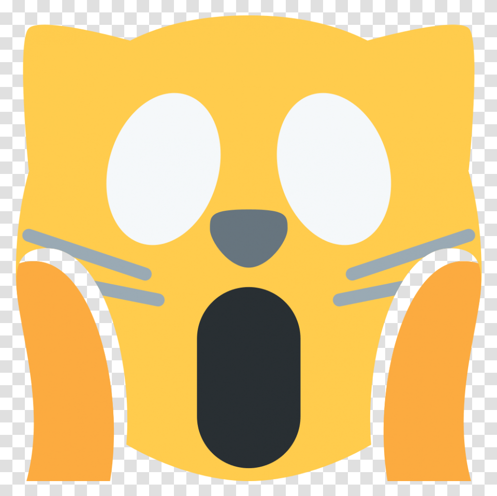Surprised Cat Emoji, Pillow, Cushion, Furniture, Couch Transparent Png