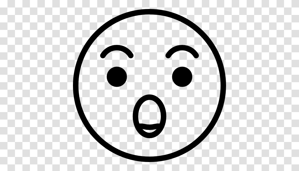 Surprised Emoticons Emoji Feelings Smileys Icon, Stencil, Logo, Sport Transparent Png