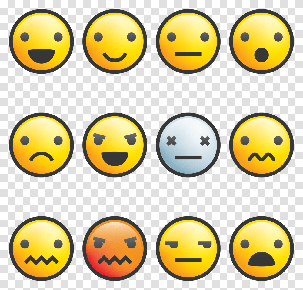 Surprised Face Emoji Icon Smile Square, Number, Label Transparent Png