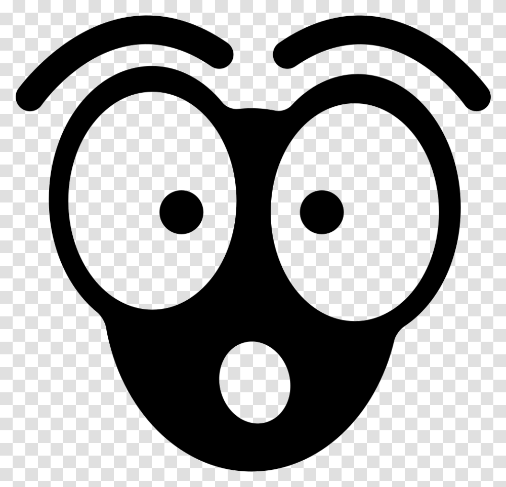 Surprised Face Surprised Icon, Stencil, Mask, Label Transparent Png