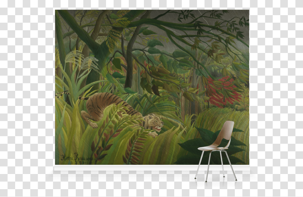 Surprised Henri Rousseau, Vegetation, Plant, Chair, Furniture Transparent Png