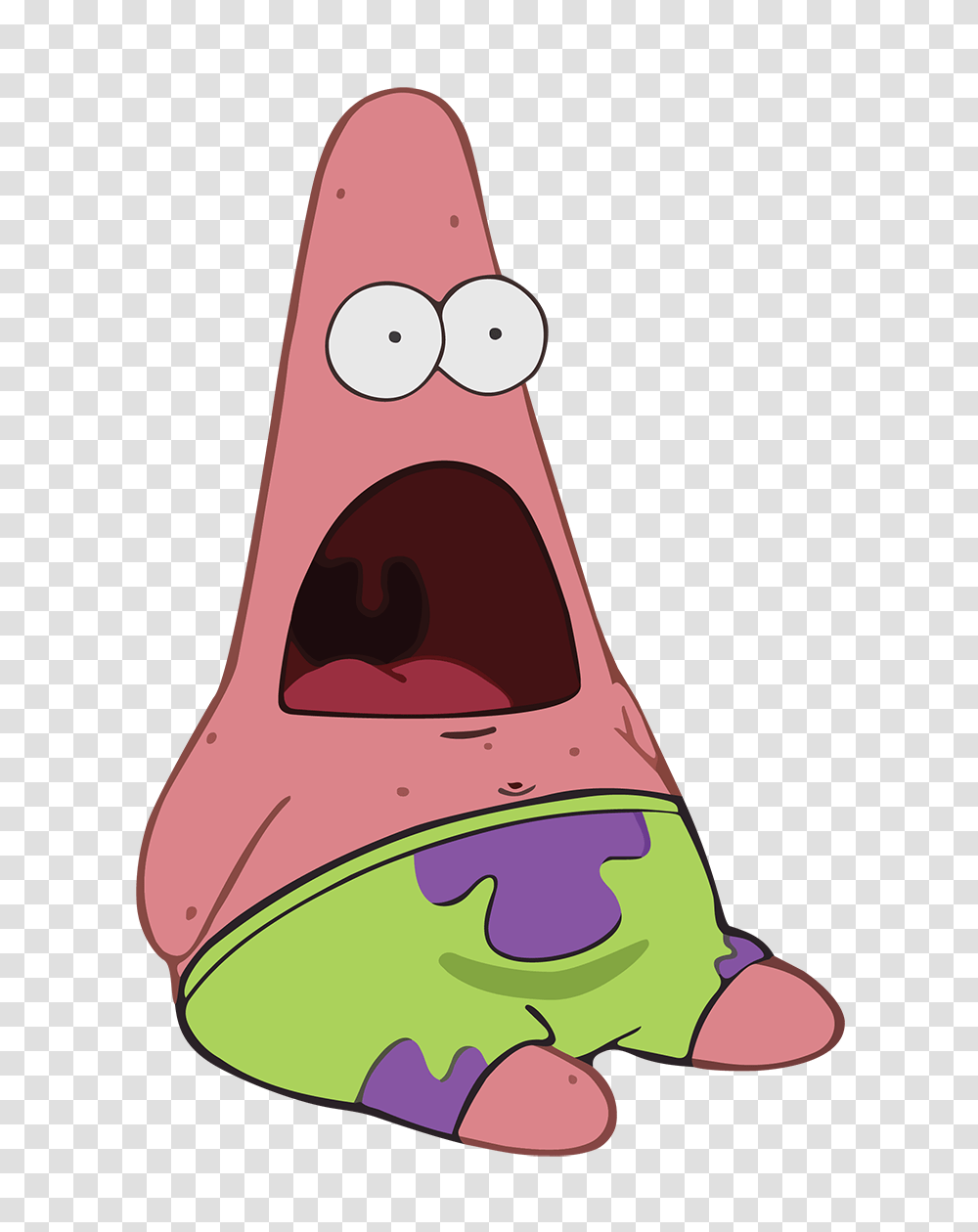 Surprised Patrick Wallpaper Patrick Star, Clothing, Footwear, Shoe, Graphics Transparent Png