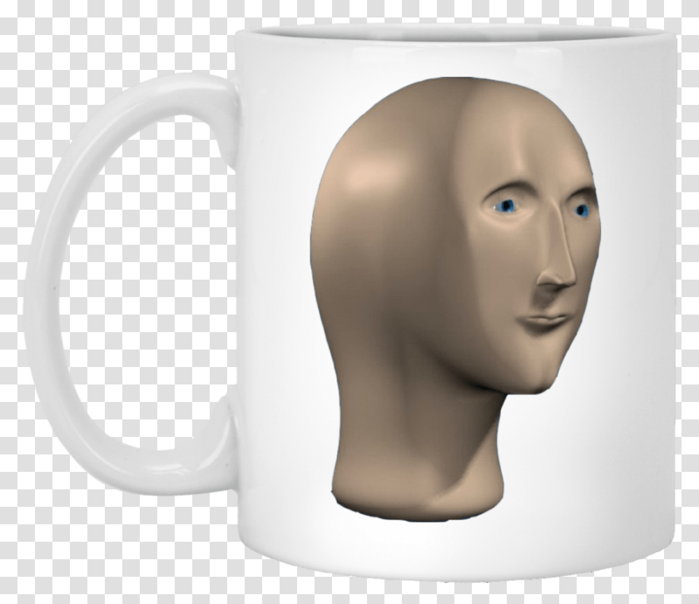 Surreal Meme Man, Coffee Cup, Soil, Jug, Head Transparent Png