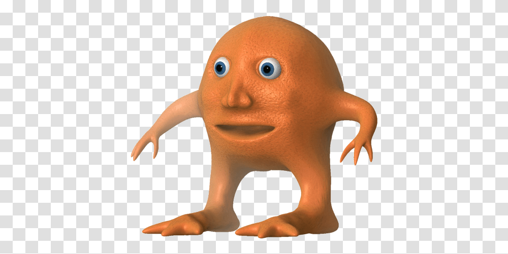 Surreal Memes Wiki Orange Man, Figurine, Toy, Plush, Person Transparent Png