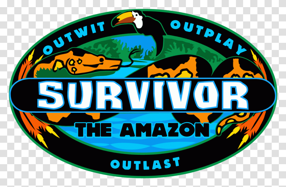 Survivor Amazon Logo, Label, Outdoors, Nature Transparent Png