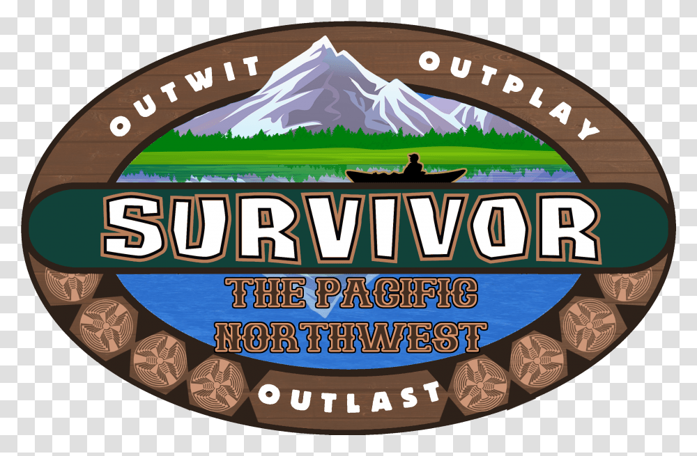Survivor The Pacific Northwest Fanmade Logo Imgur Survivor Caramoan, Person, Meal, Leisure Activities, Word Transparent Png