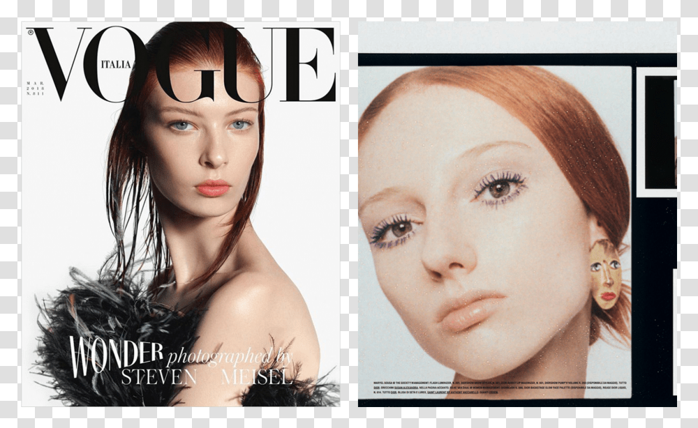 Susan Alexandra Featured In Vogue Italia Vogue Italia March 2018, Face, Person, Human, Skin Transparent Png