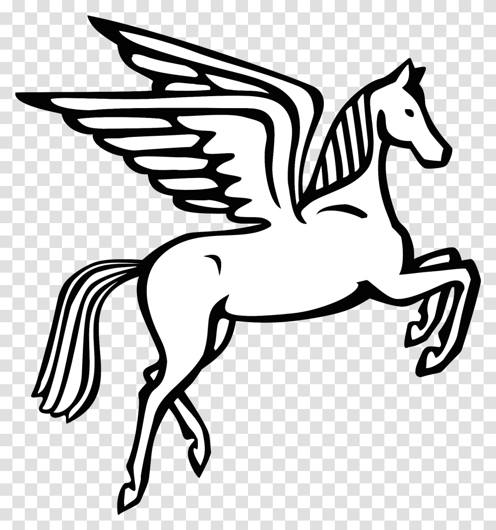 Susan B Anthony Clipart Pegasus, Colt Horse, Mammal, Animal, Stencil Transparent Png