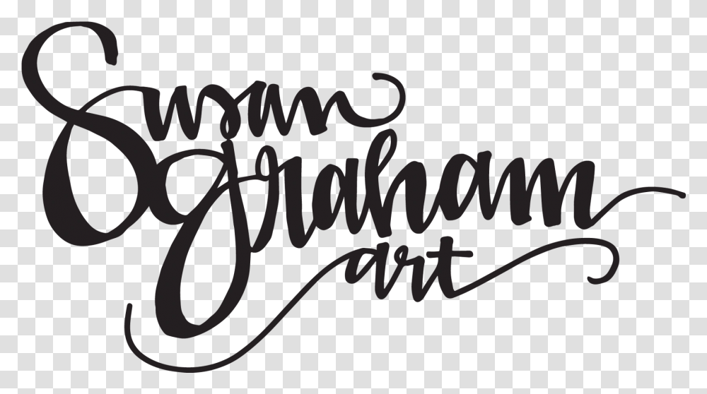 Susan Graham Art Susan Calligraphy, Handwriting, Label, Letter Transparent Png