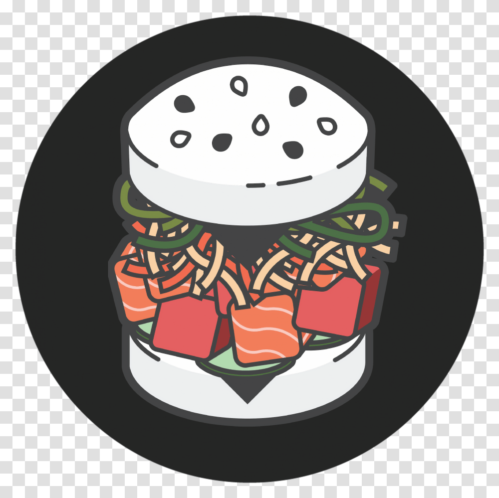 Sushi Burger Cartoon, Food, Plant, Snowman, Nature Transparent Png