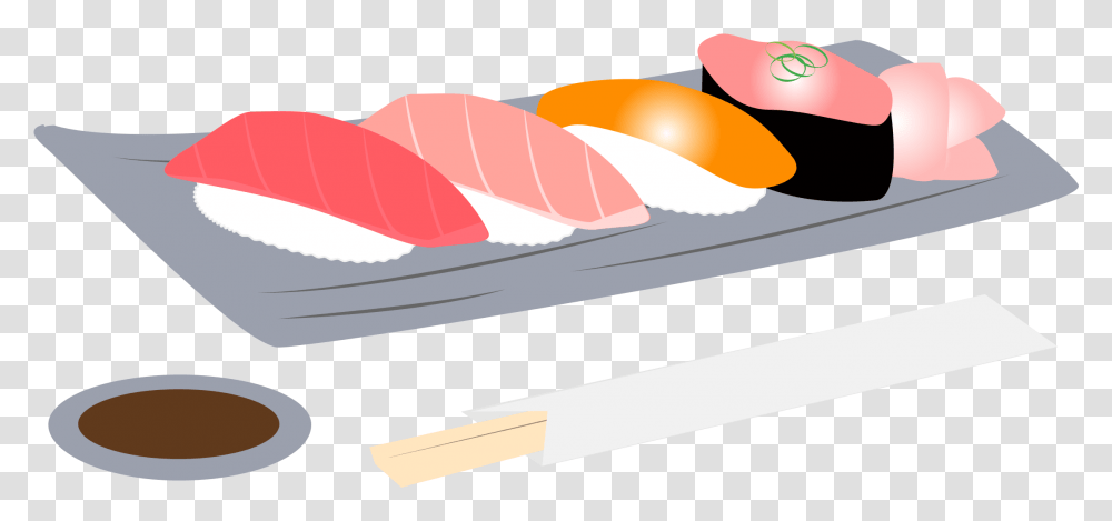 Sushi Cartoon Clipart Clipart Sushi, Food, Sliced, Pork, Ham Transparent Png