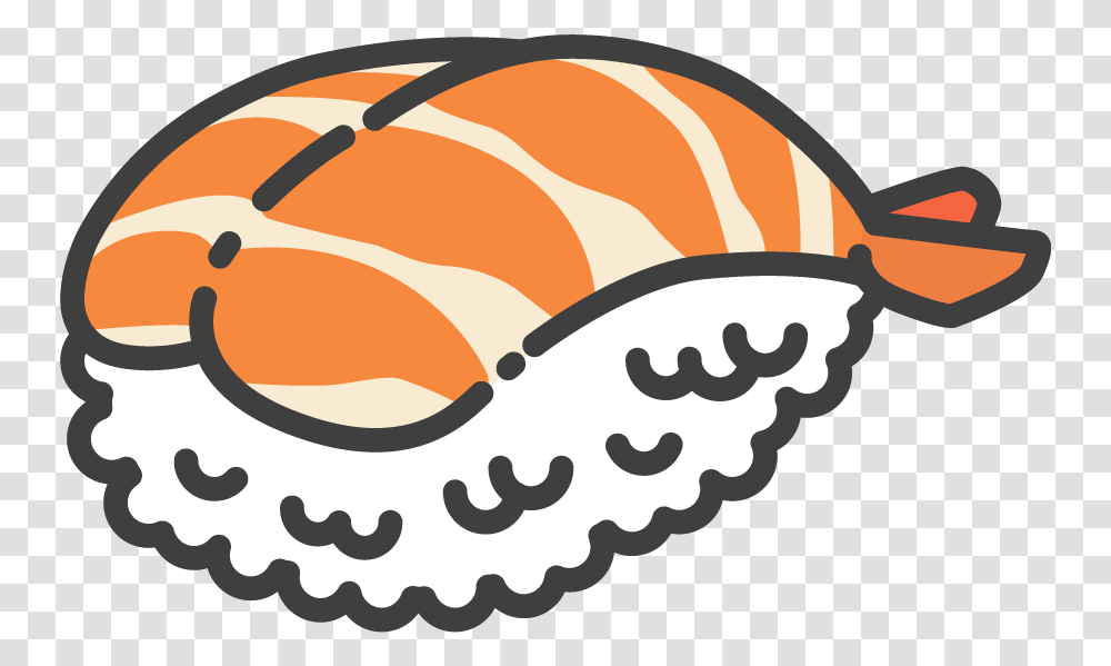 Sushi Cartoon, Food, Bun, Bread, Clam Transparent Png
