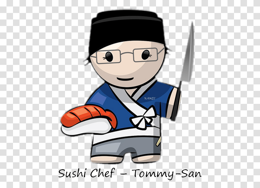 Sushi Clipart Lunch Sushi Chef Clipart, Helmet, Apparel Transparent Png