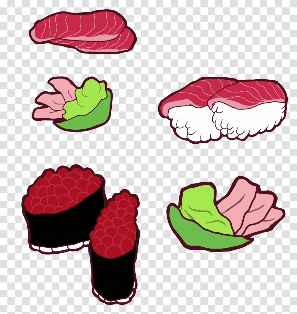 Sushi Clipart, Teeth, Mouth, Hand, Cushion Transparent Png