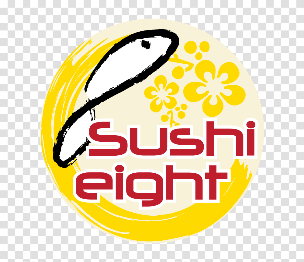 Sushi Eight, Label, Plant, Sticker Transparent Png