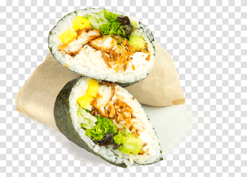 Sushi Freak Burrito, Food, Egg, Meal, Dish Transparent Png