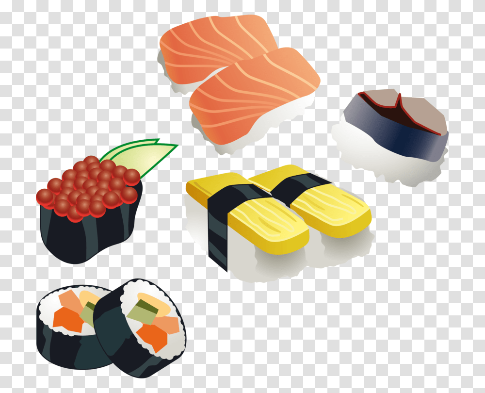 Sushi Japanese Cuisine Bento Tamagoyaki Sashimi, Food Transparent Png