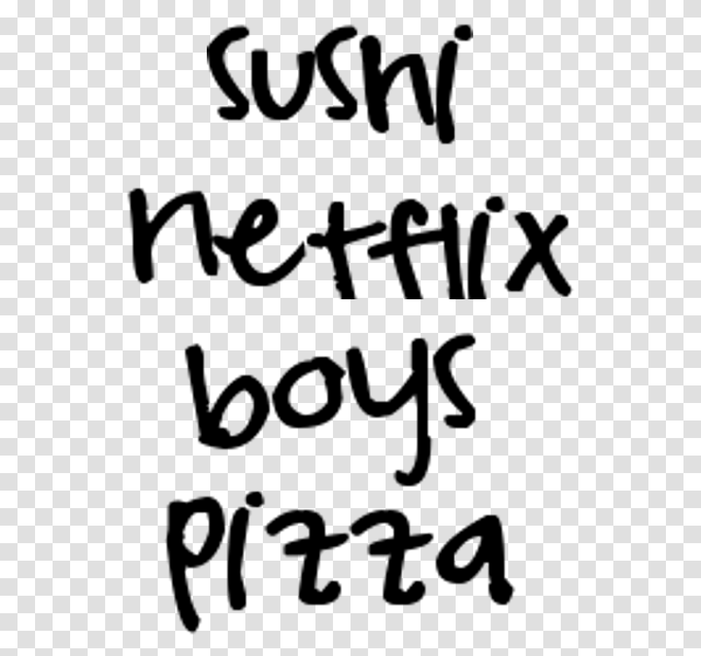 Sushi Netflix Boys Pizza Calligraphy, Gray, World Of Warcraft Transparent Png