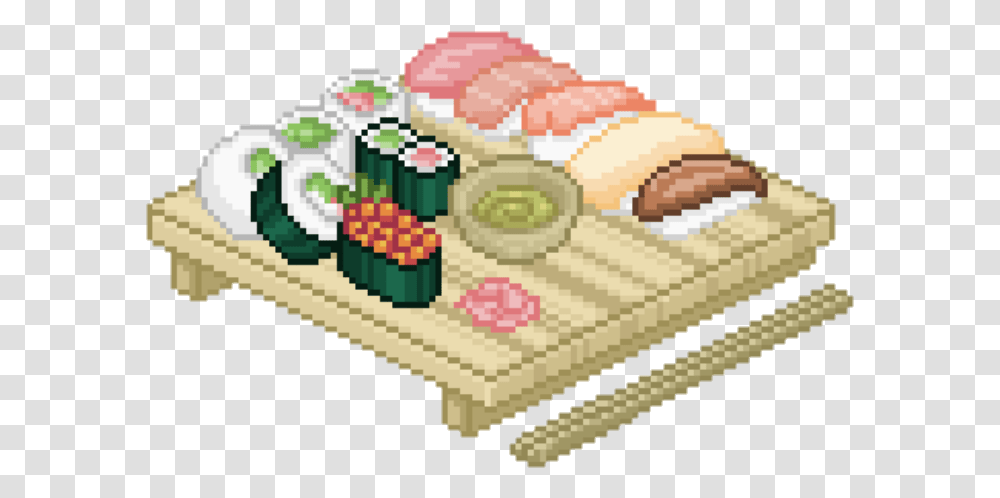 Sushi Pixel Tumblr Cute Pastel Pink Pixel Sushi Background Transparent Png