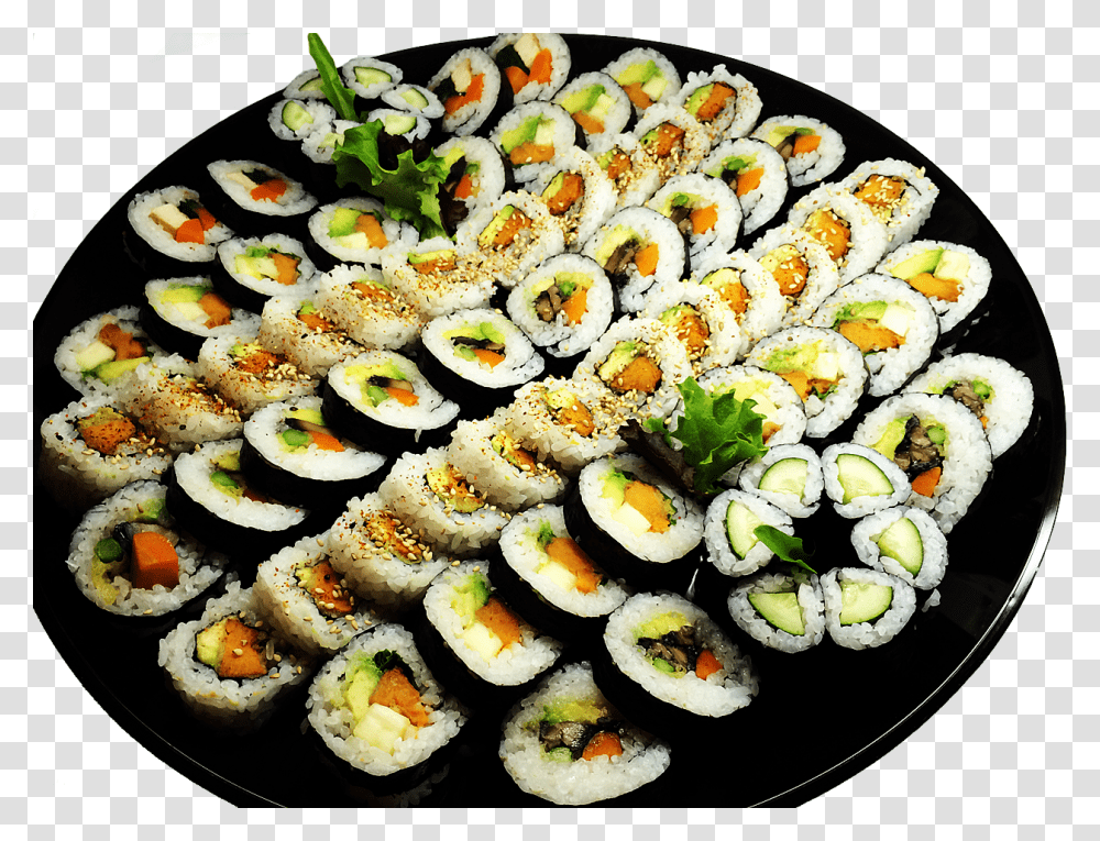 Sushi Platters Beautifully, Food, Meal, Dish Transparent Png