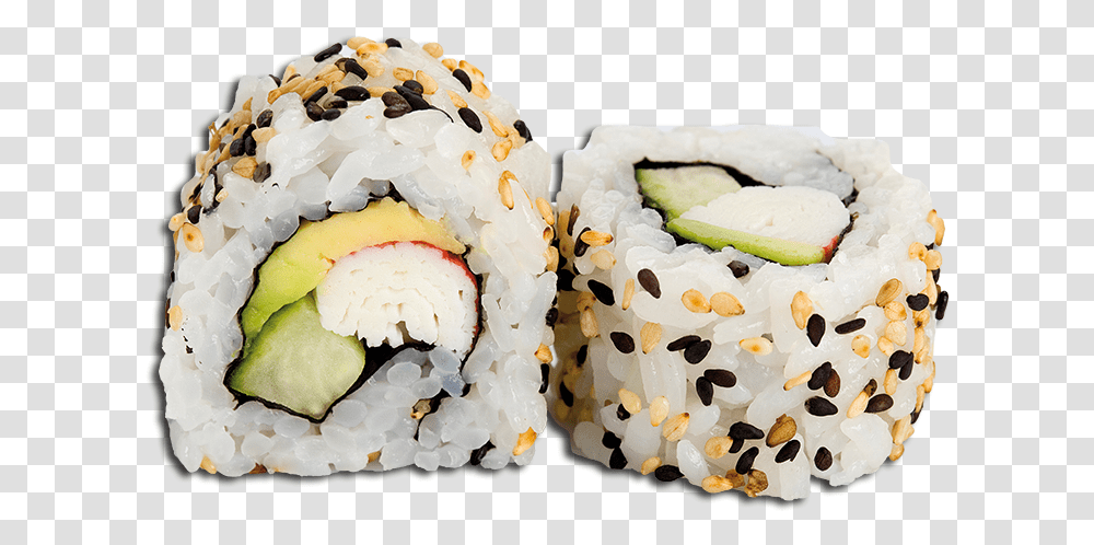 Sushi Rolls Inside Out California Sushi Roll, Food, Ice Cream, Dessert, Creme Transparent Png