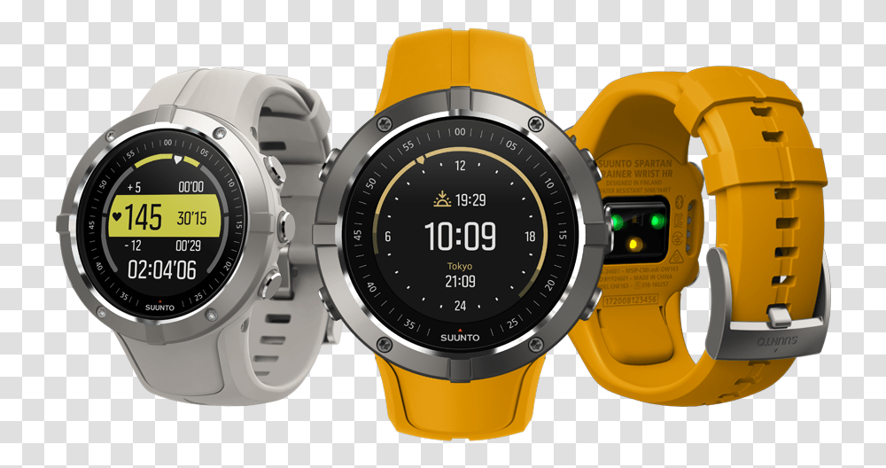 Suunto Spartan Trainer Wrist Hr Outdoor, Wristwatch, Digital Watch Transparent Png