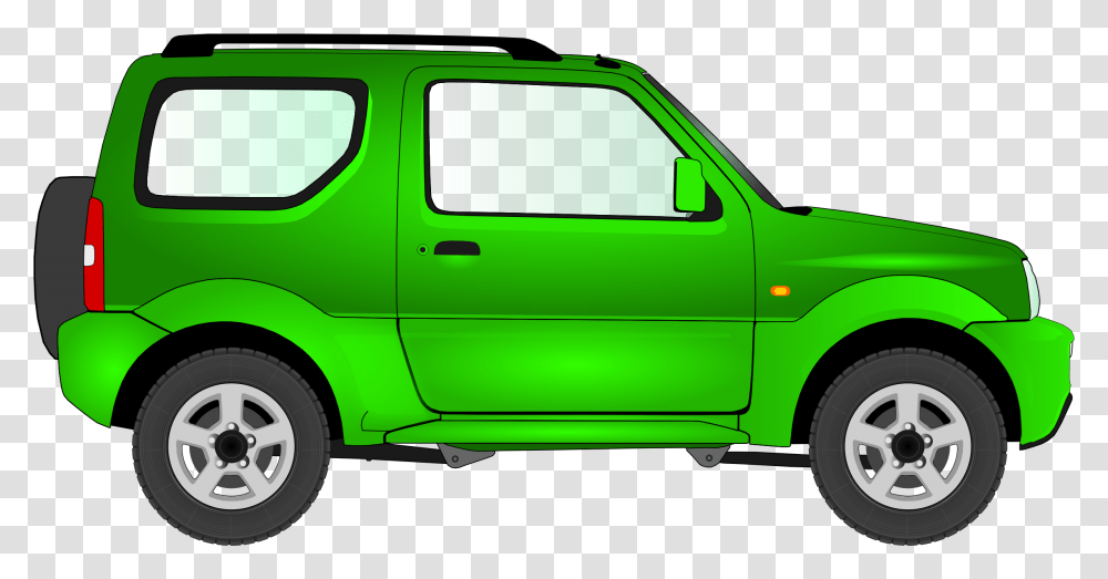 Suzuki Jimny Car Jeep Sport Green Car Clipart Background, Pickup Truck, Vehicle, Transportation, Wheel Transparent Png