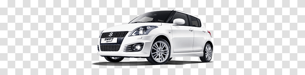 Suzuki Swift White, Car, Vehicle, Transportation, Sedan Transparent Png