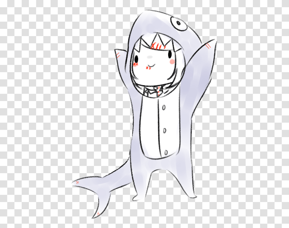 Suzuya Tokyoghoul Shark Cute Juuzou Tokyo Ghoul Cute, Hand, Apparel, Pet Transparent Png