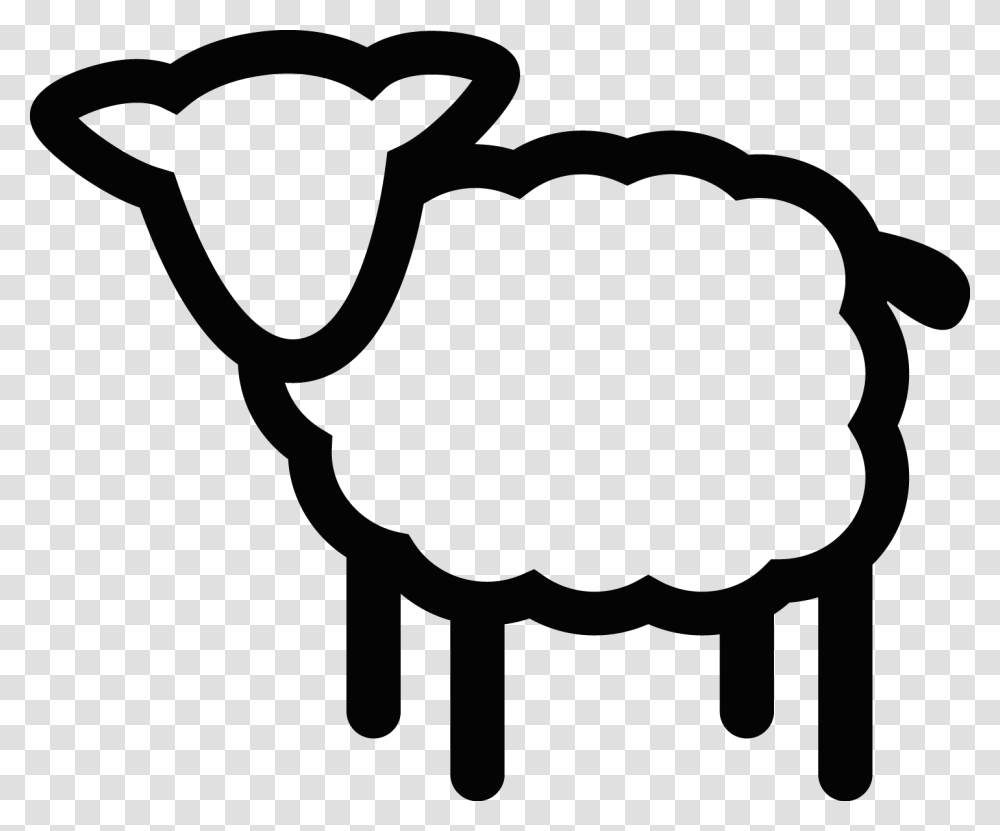 Suzy Sheep Livestock Wool Sheep Icon, Stencil, Silhouette, Mammal, Animal Transparent Png
